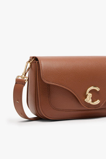 Borsa a spalla/tracolla C-Me Medium in pelle martellata - 2