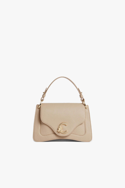 Borsa a mano C-Me in pelle martellata con tracolla