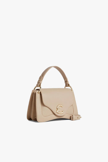 Borsa a mano C-Me in pelle martellata con tracolla - 2