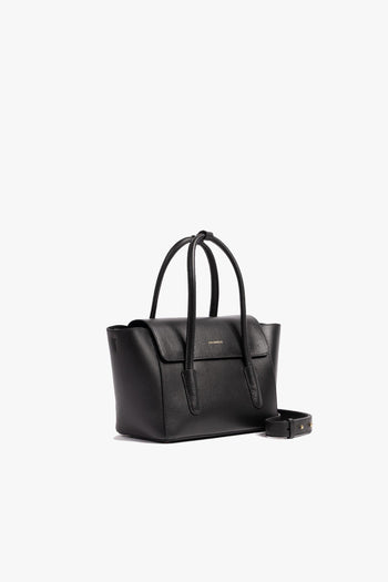 Borsa a mano Double Beat Medium in pelle martellata con tracolla - 2
