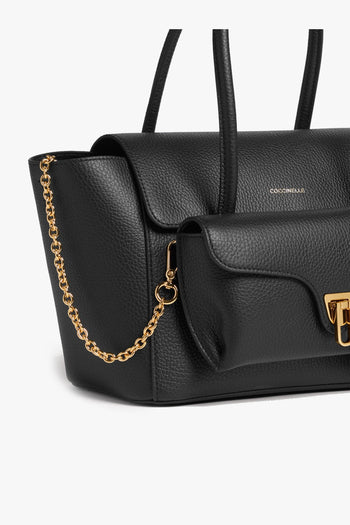 Borsa a mano Double Beat Medium in pelle martellata con tracolla - 5