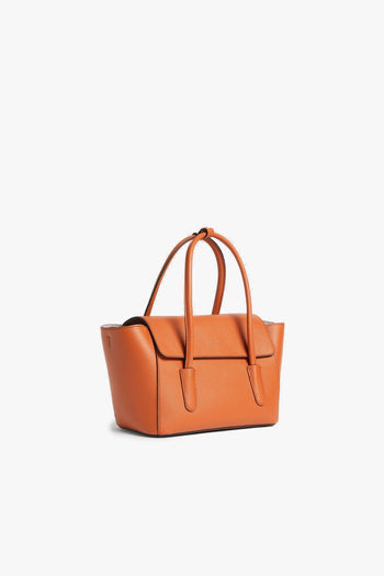 Borsa a mano Double Beat Medium in pelle martellata con tracolla - 2
