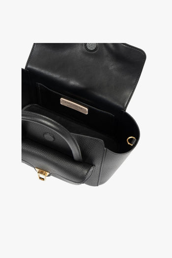 Borsa a mano Double Beat Small in pelle martellata con tracolla - 3