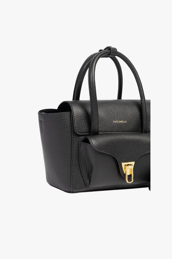 Borsa a mano Double Beat Small in pelle martellata con tracolla - 4