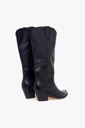 Stivale texano in pelle lavata con tacco 65 mm - 3