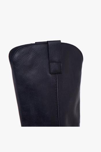 Stivale texano in pelle lavata con tacco 65 mm - 4