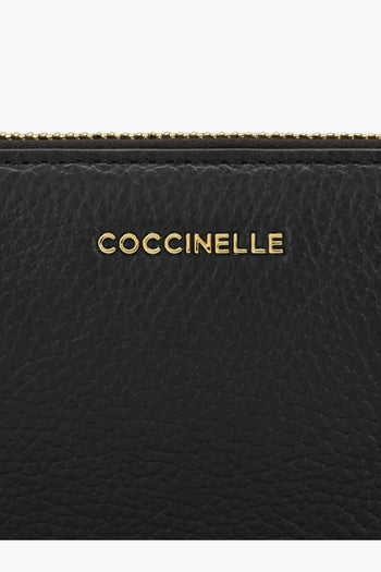 Portafoglio zip around in pelle martellata - 3