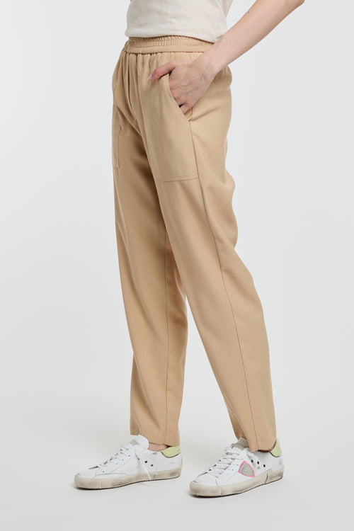 Pantalone in viscosa con elastico in vita - 2