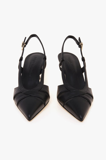 Sling-back in pelle con tacco 50 mm - 5