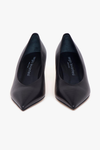 Decolletè in vitello con tacco a virgola di 50 mm - 5