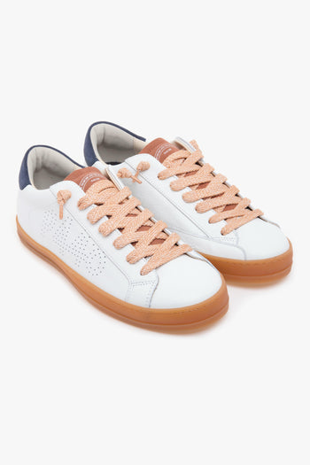 Sneaker John in pelle con dettagli in camoscio - 2