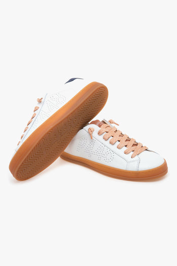 Sneaker John in pelle con dettagli in camoscio - 4