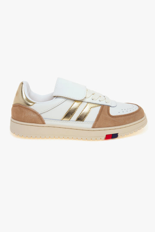 Sneaker basket Field King in pelle e camoscio