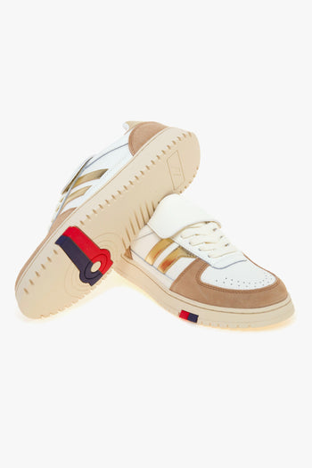 Sneaker basket Field King in pelle e camoscio - 4
