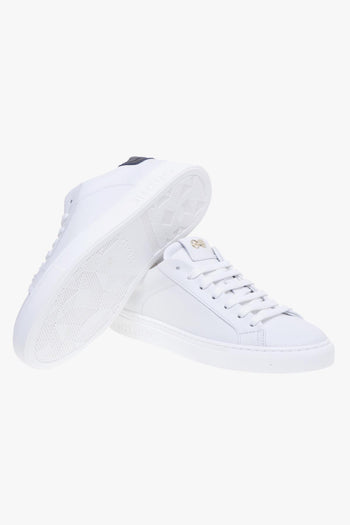 Sneaker in pelle con talloncino in cocco - 4