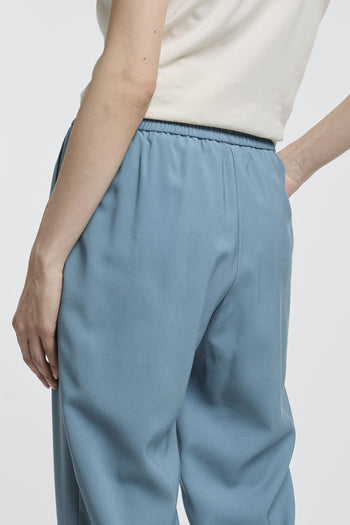 Pantalone in viscosa con elastico in vita - 6