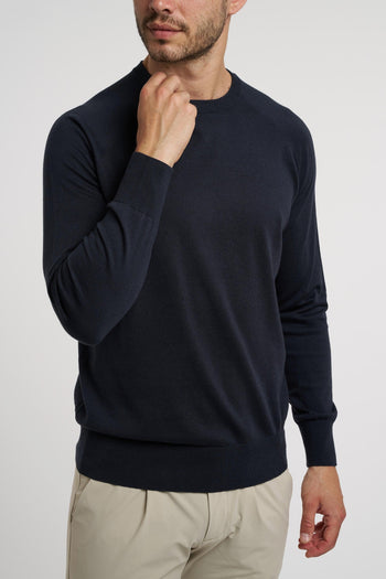 Maglia a girocollo a costa inglese con manica lunga - 3