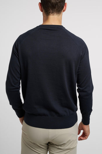 Maglia a girocollo a costa inglese con manica lunga - 4