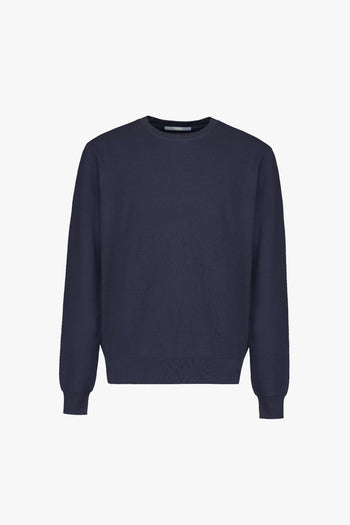 Maglia a girocollo a costa inglese con manica lunga - 8