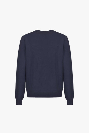 Maglia a girocollo a costa inglese con manica lunga - 9