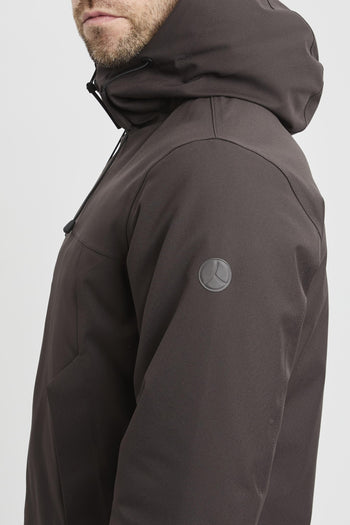 Giubbino imbottito in tessuto tecnico con cappuccio - 6