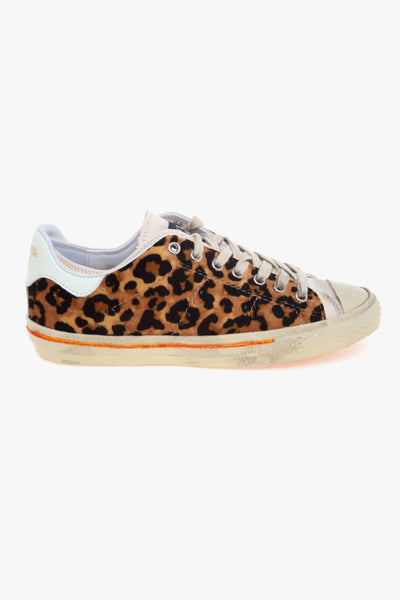 Sneaker Starless Low in pelle e tessuto maculato