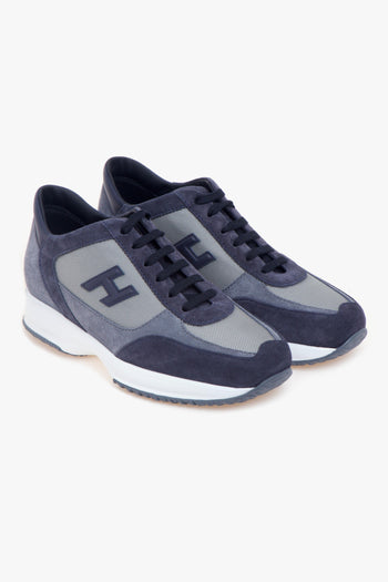 Sneaker Interactive in camoscio e tessuto - 2