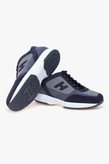 Sneaker Interactive in camoscio e tessuto - 4