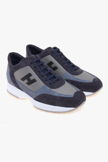 Sneaker Interactive in camoscio e tessuto - 2