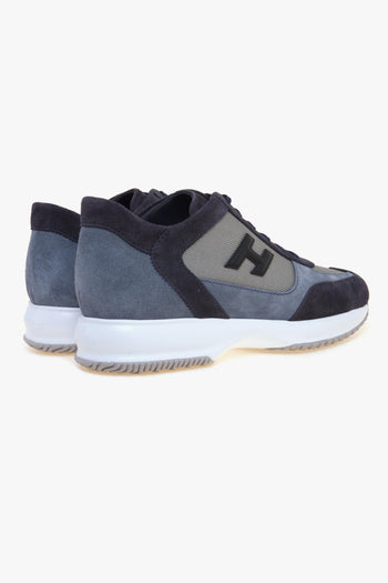 Sneaker Interactive in camoscio e tessuto - 3