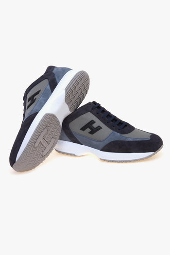 Sneaker Interactive in camoscio e tessuto - 4