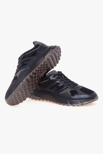 Sneaker Hyperlight in pelle e camoscio - 4