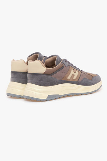 Sneaker Hyperlight in camoscio e pelle - 3