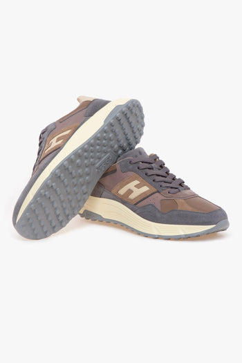 Sneaker Hyperlight in camoscio e pelle - 4