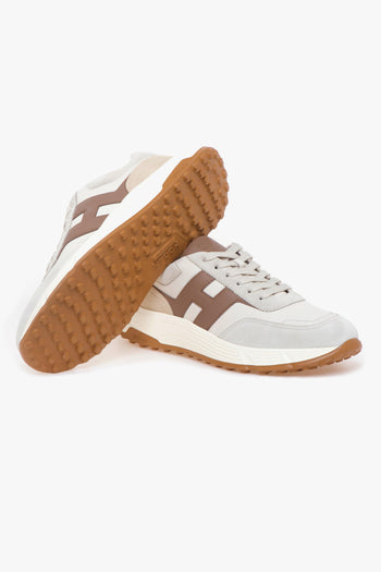 Sneaker Hyperlight in camoscio e pelle - 4