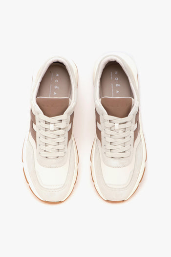 Sneaker Hyperlight in camoscio e pelle - 5