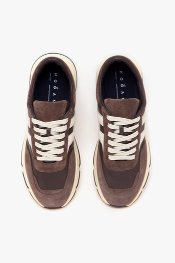 Sneaker Hyperlight in camoscio e pelle - 5