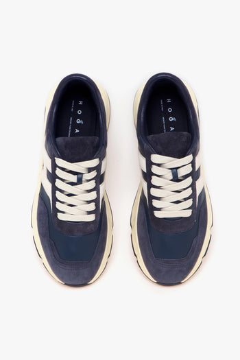 Sneaker Hyperlight in camoscio e pelle - 5