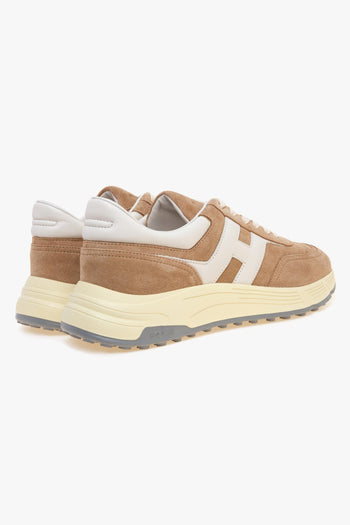 Sneaker Hyperlight in camoscio e pelle SABBIA - 3