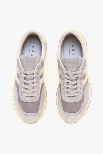 Sneaker Hyperlight in camoscio e tessuto - 5