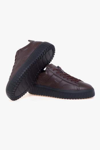 Sneaker H-stripes in pelle - 4