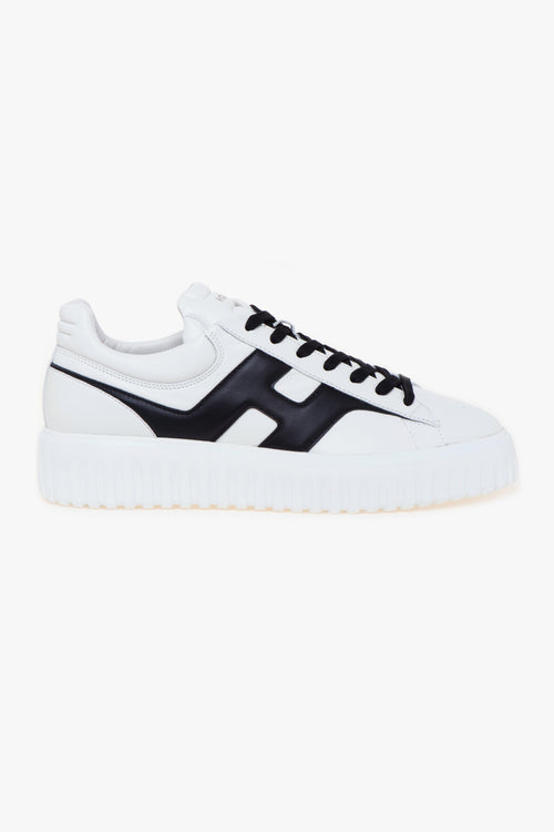 Sneaker H-stripes in pelle