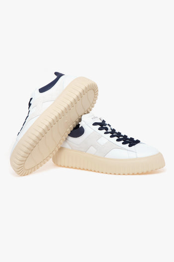 Sneaker H-Stripes in pelle e camoscio - 4