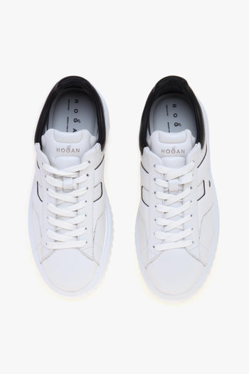 Sneaker H-Stripes in pelle con rifiniture nere - 5