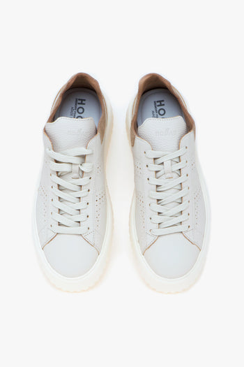 Sneaker H-Stripe in pelle sfoderata con "H" forata - 5