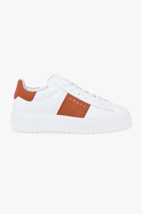 Sneaker H-stripes in pelle