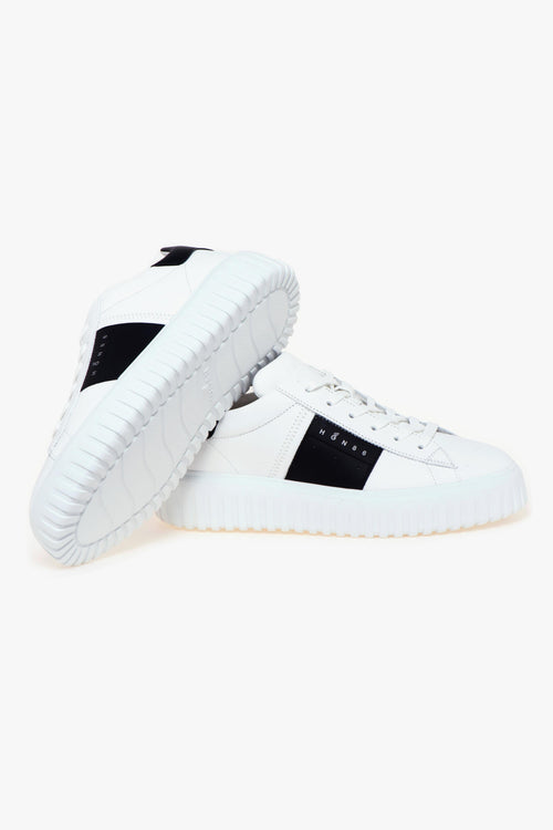 Sneaker H-stripes in pelle