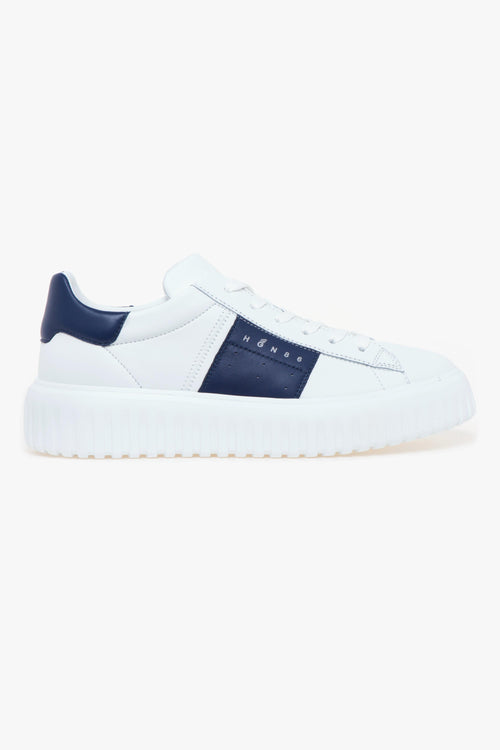 Sneaker H-stripes in pelle
