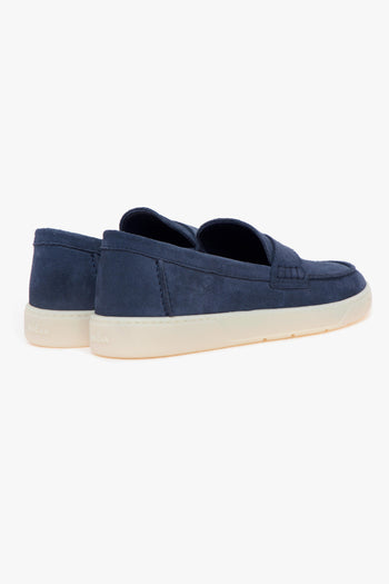 Mocassino H647 in camoscio con suola in gomma - 3