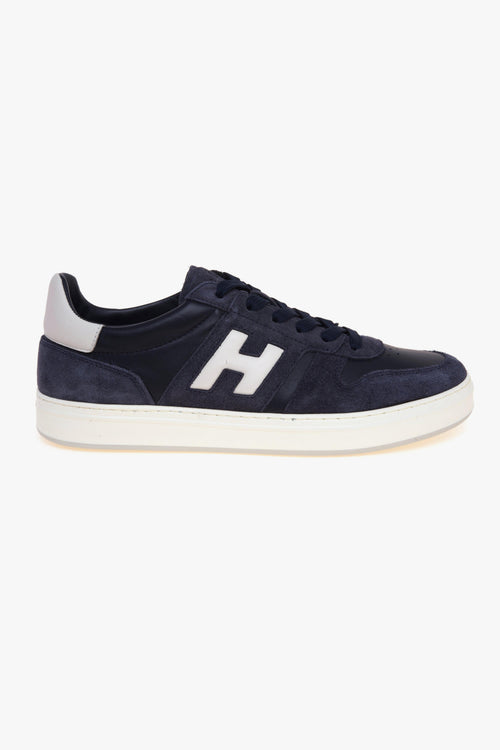 Sneaker H668 H-TV in pelle e camoscio